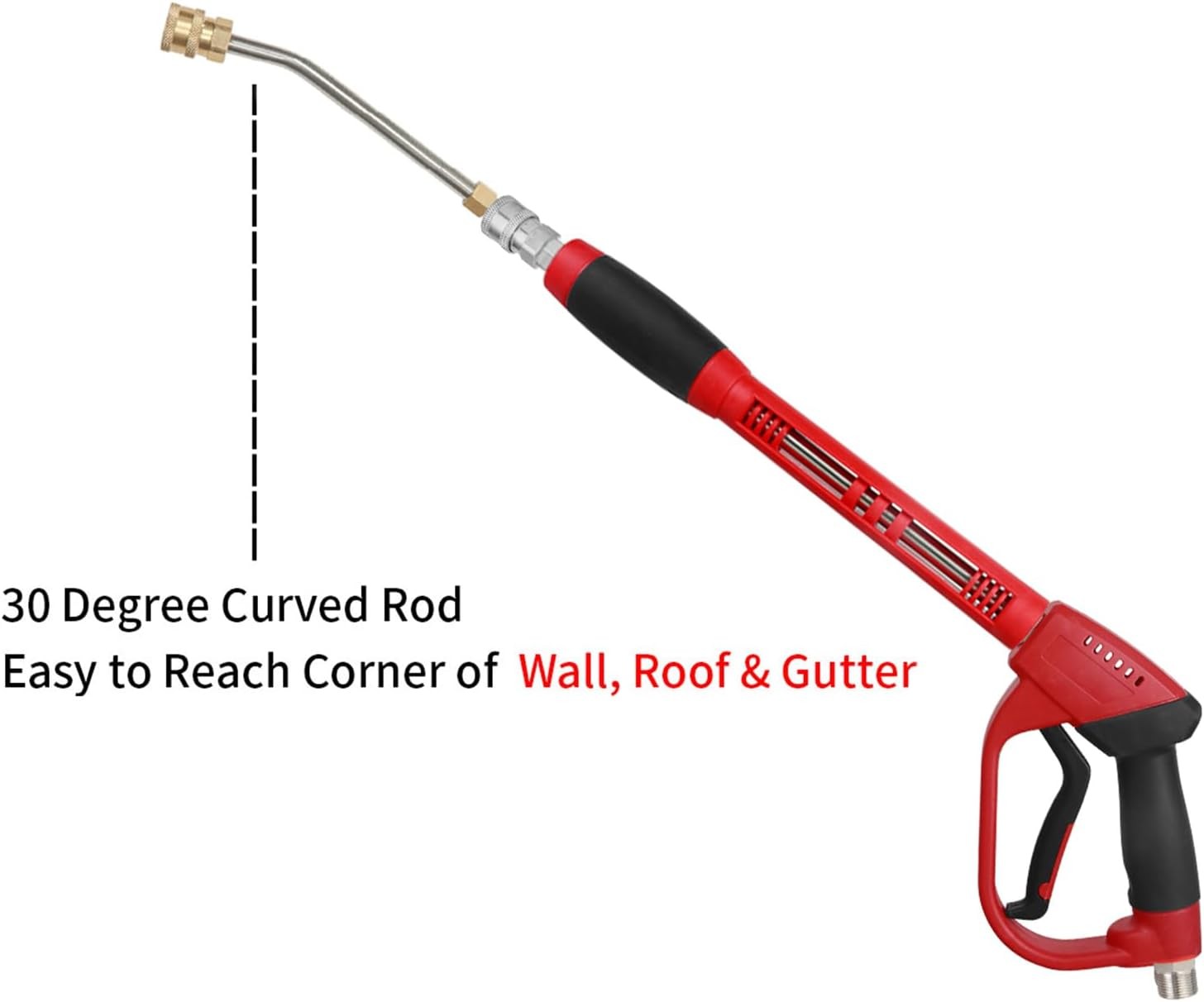 Upgraded Pressure Washer Gun with Extension Replacement Wand, M22 Fitting,7 Inch