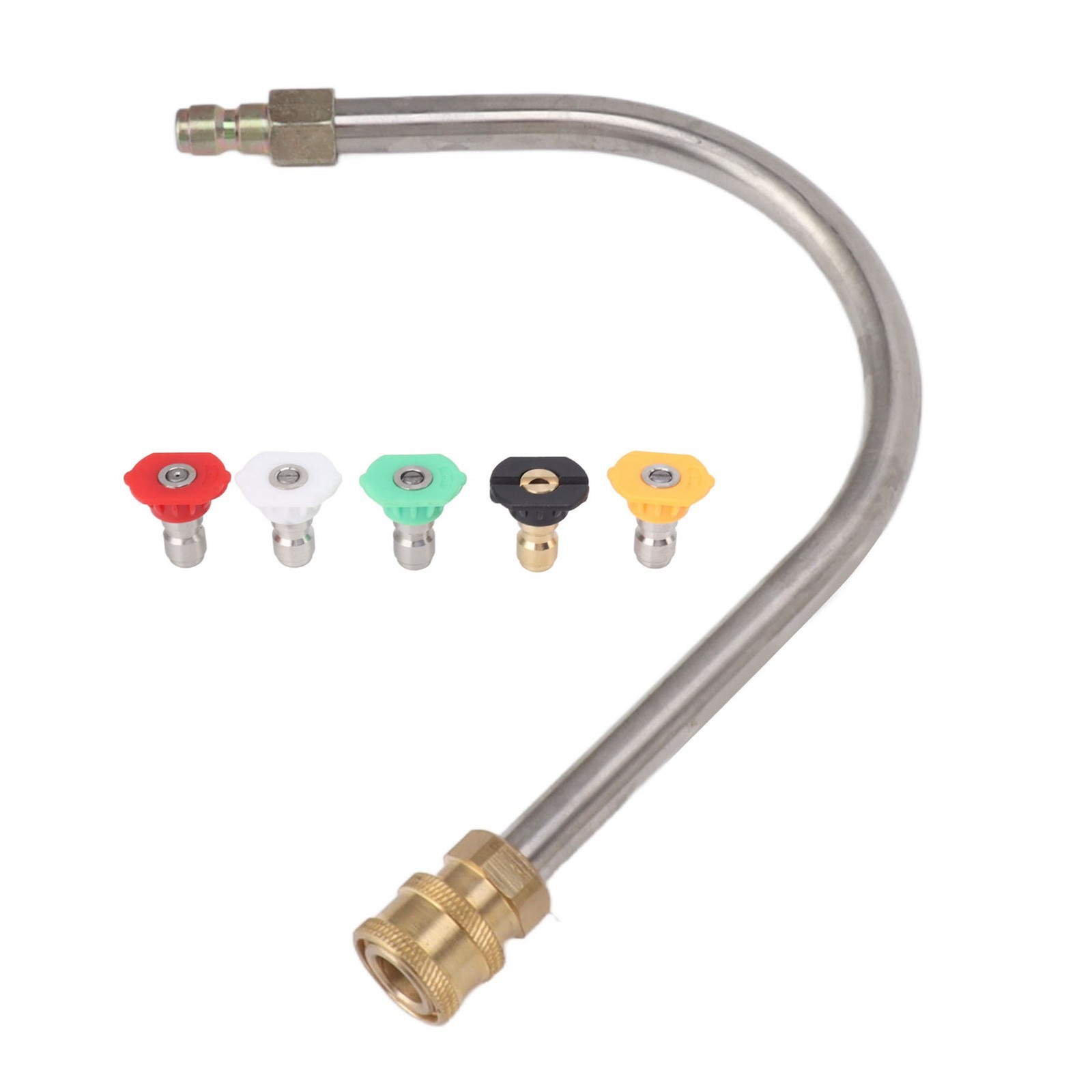 Pressure Washer Extension Wand Stainless Steel Brass 4000psi 1/4 Inch Quick