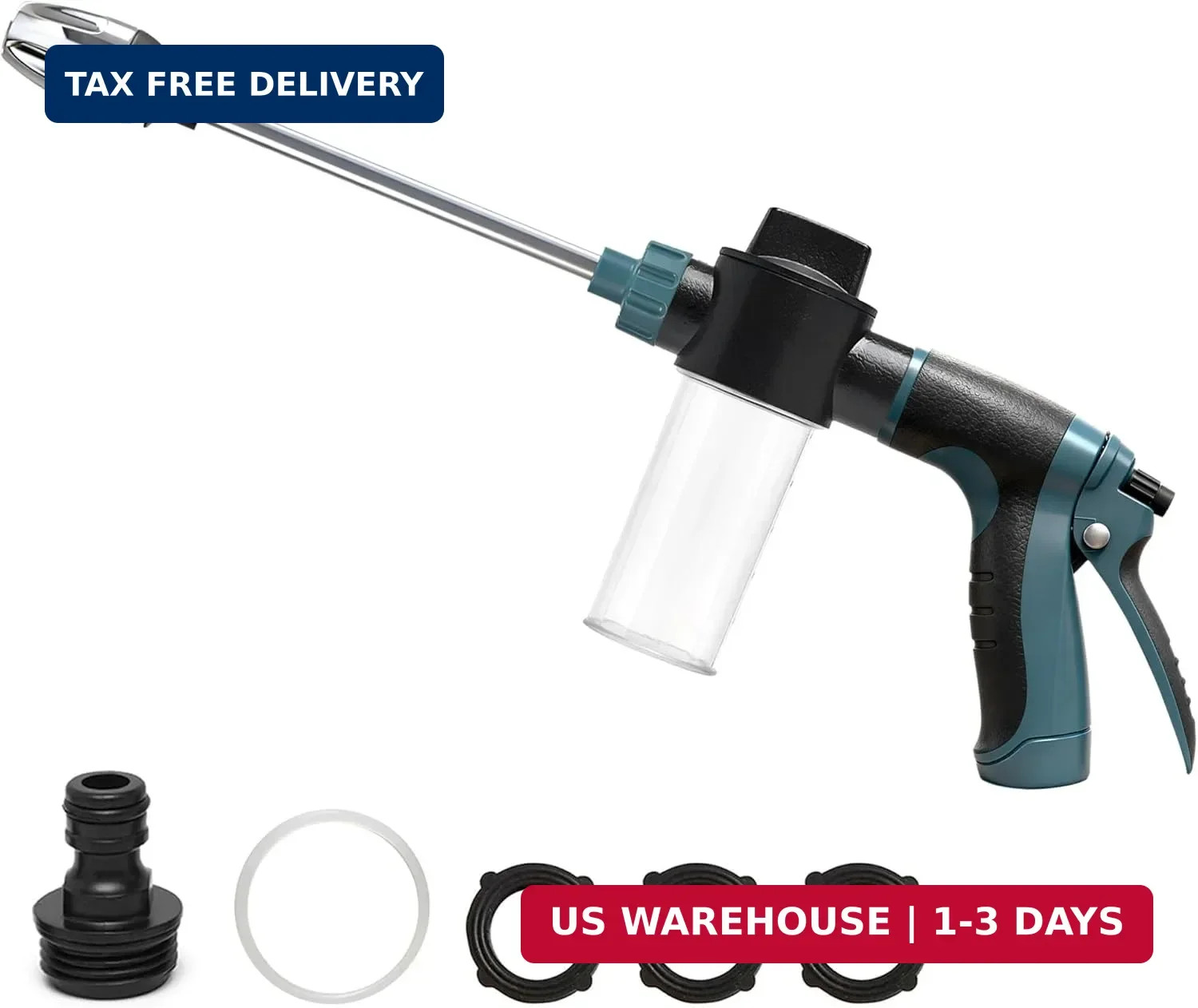 High Pressure Soap Sprayer for Garden Hose, Foam Gun Car Wash Sprayer with 3.5oz