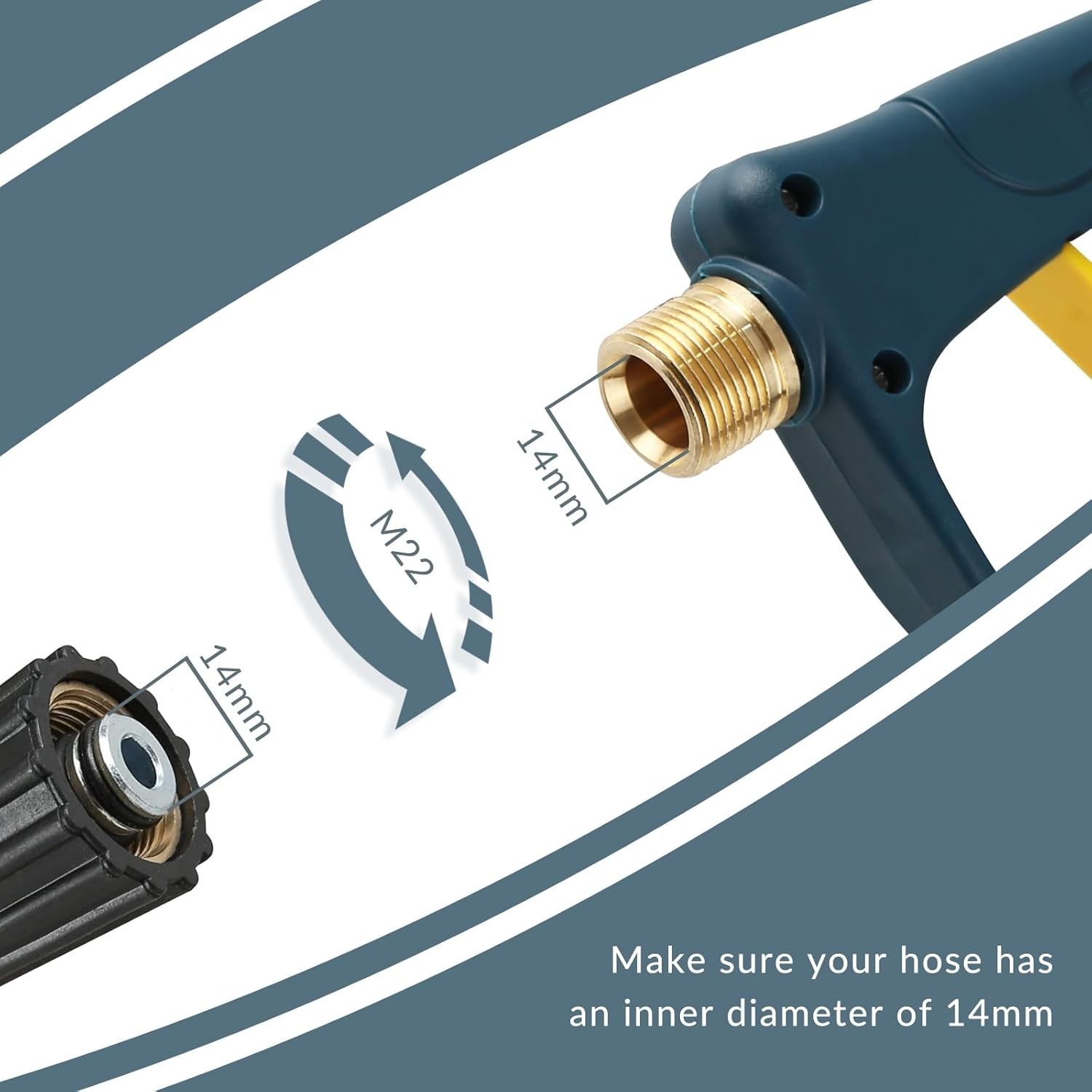 Durable High Pressure Spray Gun 3000 PSI with Locking Handle & Quick Connector