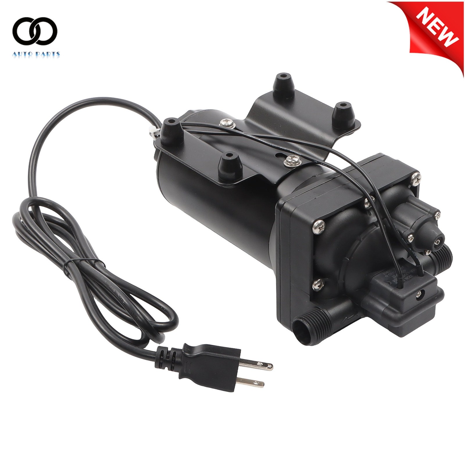Water Diaphragm Pump 4-chamber 5.5GPM 75PSI 110V AC Self Priming RV Water Pump