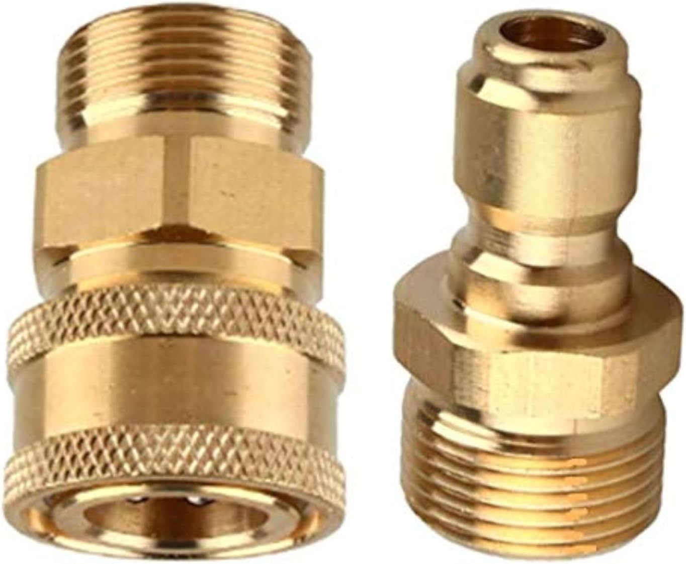 Pressure Washer Adapter Set,M22-15mm Male Thread Fitting, 3/8″ Quick Connect kit