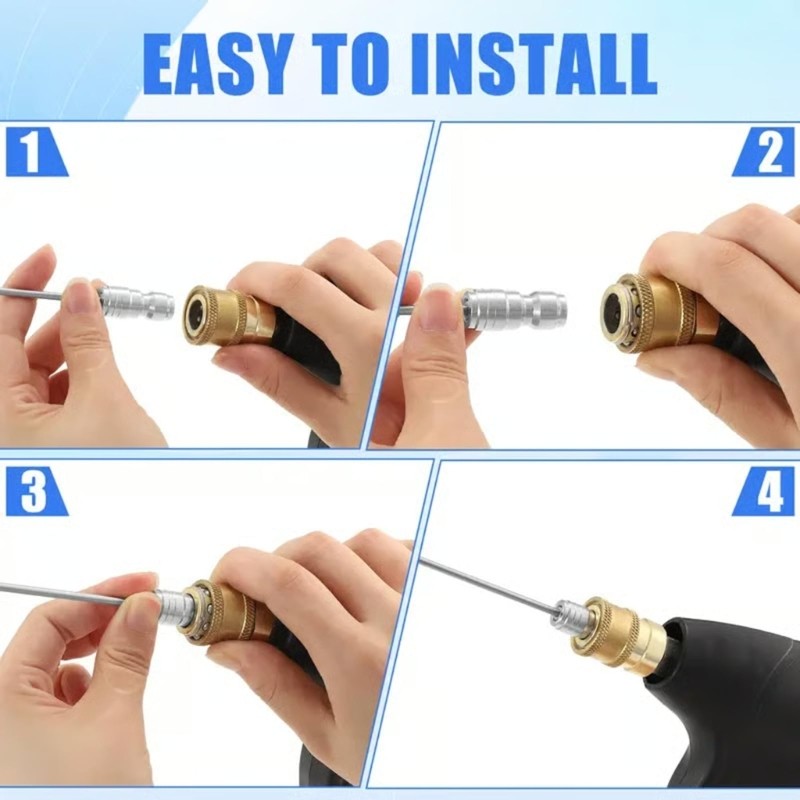 Stainless Steel Pressure Washer Nozzle Needle Set for Appliance Cleaning