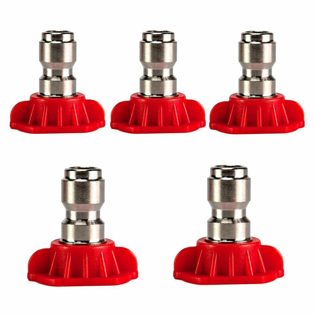 1-5Pcs Pressure Washer Spray Nozzle Tips 1/4 Quick Connect Design 2.5-4.0 GPM US