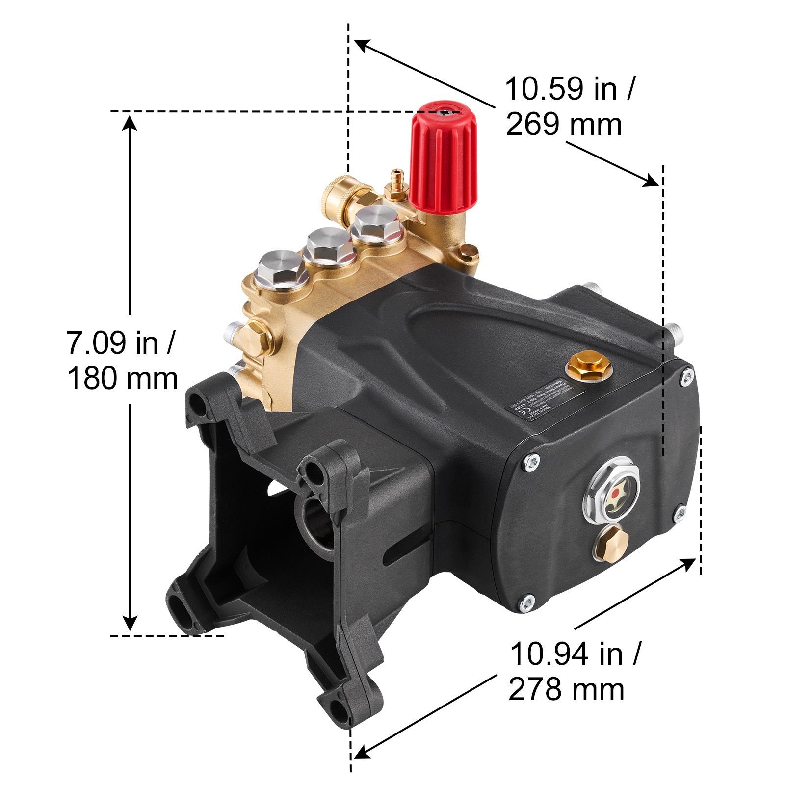 4000 PSI Pressure Pump Kit with Nozzles for Simpson 40224 40225 40226