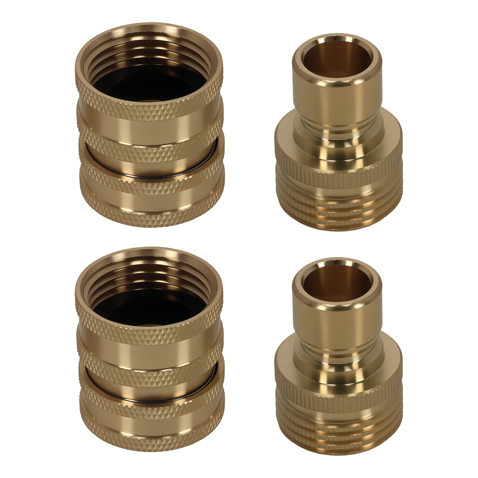 Brass Quick Connect Adapter 3/4″ to 1/2″ for Pressure Washer Hose 4Pcs