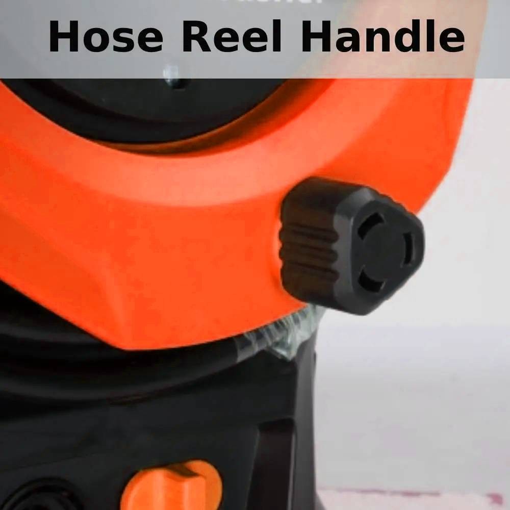 Electric Pressure Washer 3800PSI Max with Nozzles and Telescopic Handle Orange