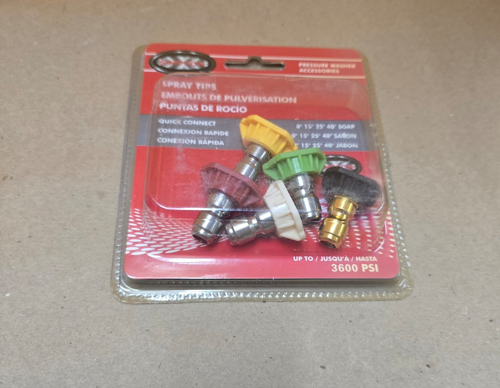 5 Simpson 80145 Spray Pressure Washer Tips Tip 3600 PSI