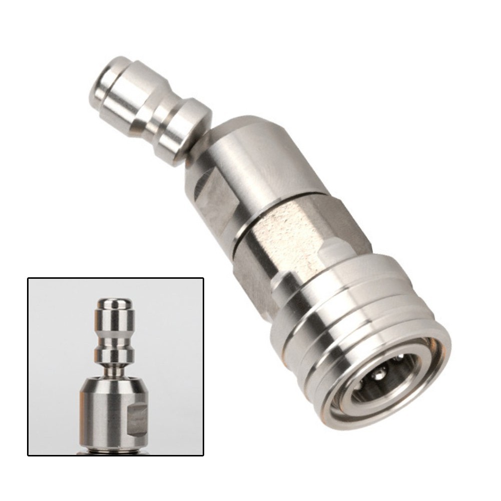 360 Degree Rotation Stainless Steel 14 Quick Coupling for High Pressure Systems