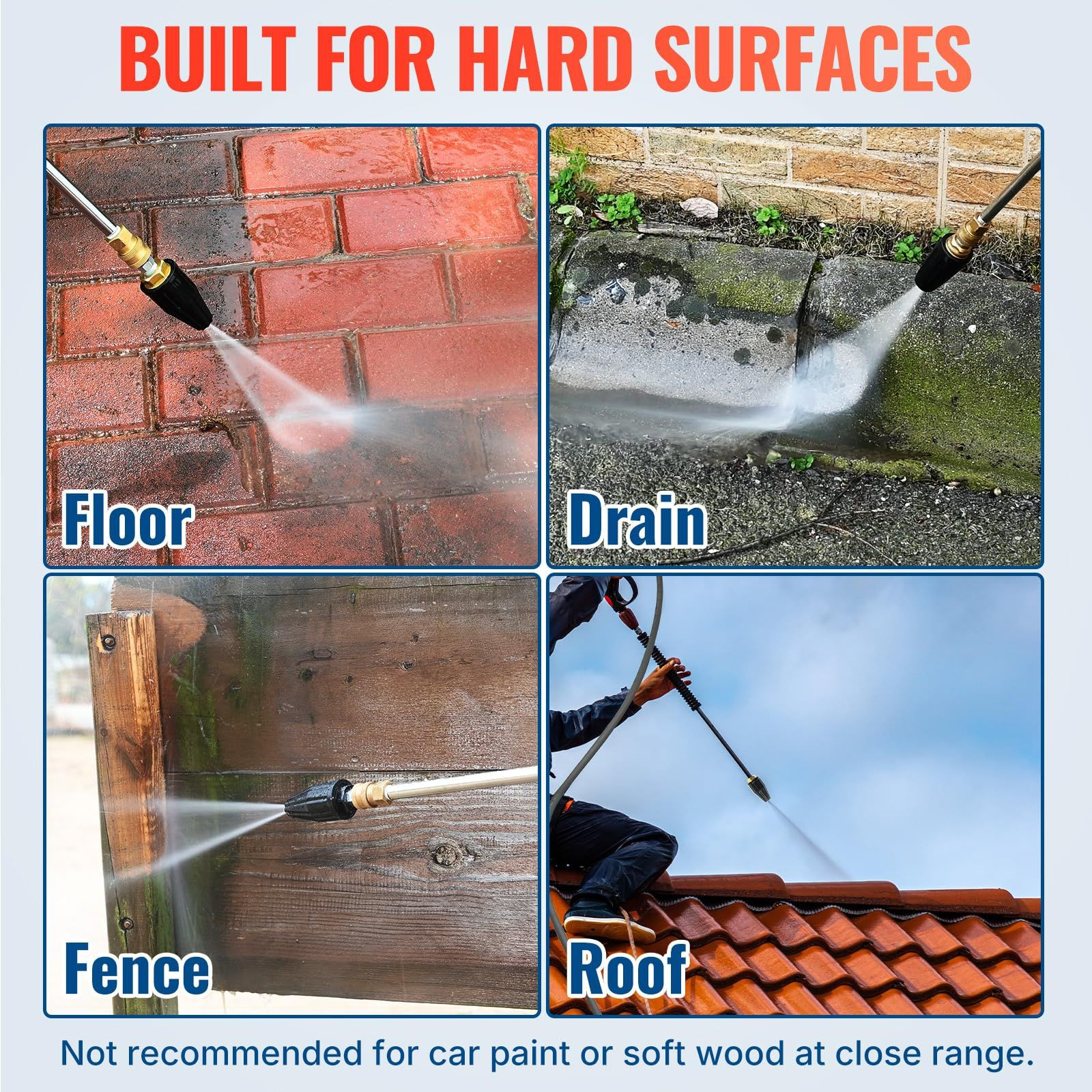 YAMATIC Pressure Washer Tips Turbo Nozzle Rated 3600 PSI Max.