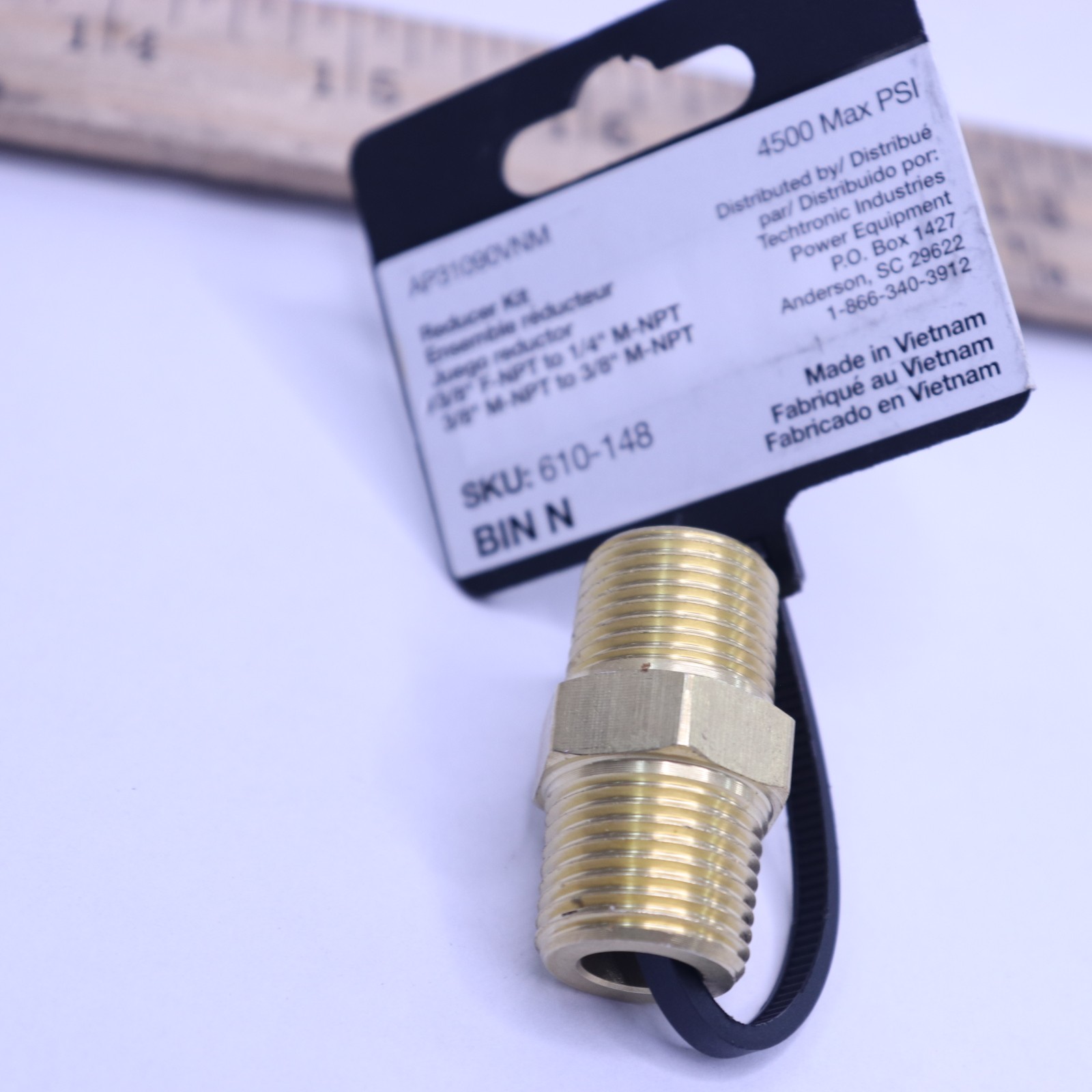 Powercare Pressure Washer Coupler Kit 1/4″ MNPT x 3/8″ MNPT AP31090VNM