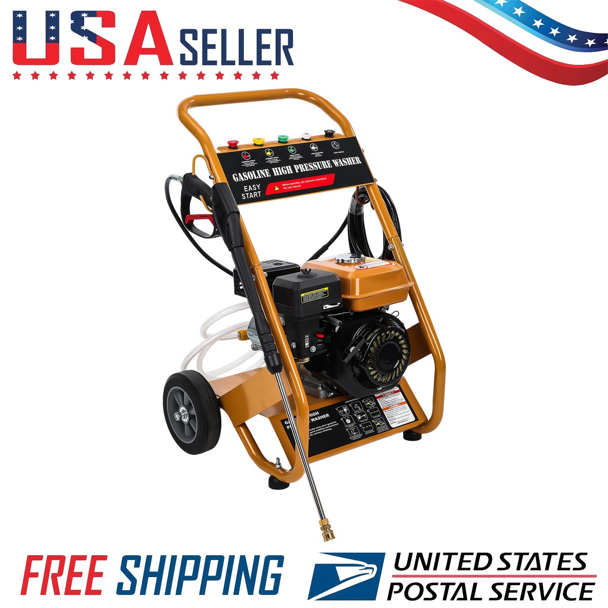 high pressure cleaner 5 nozzles included cold water pressure 3.6l fuel tank