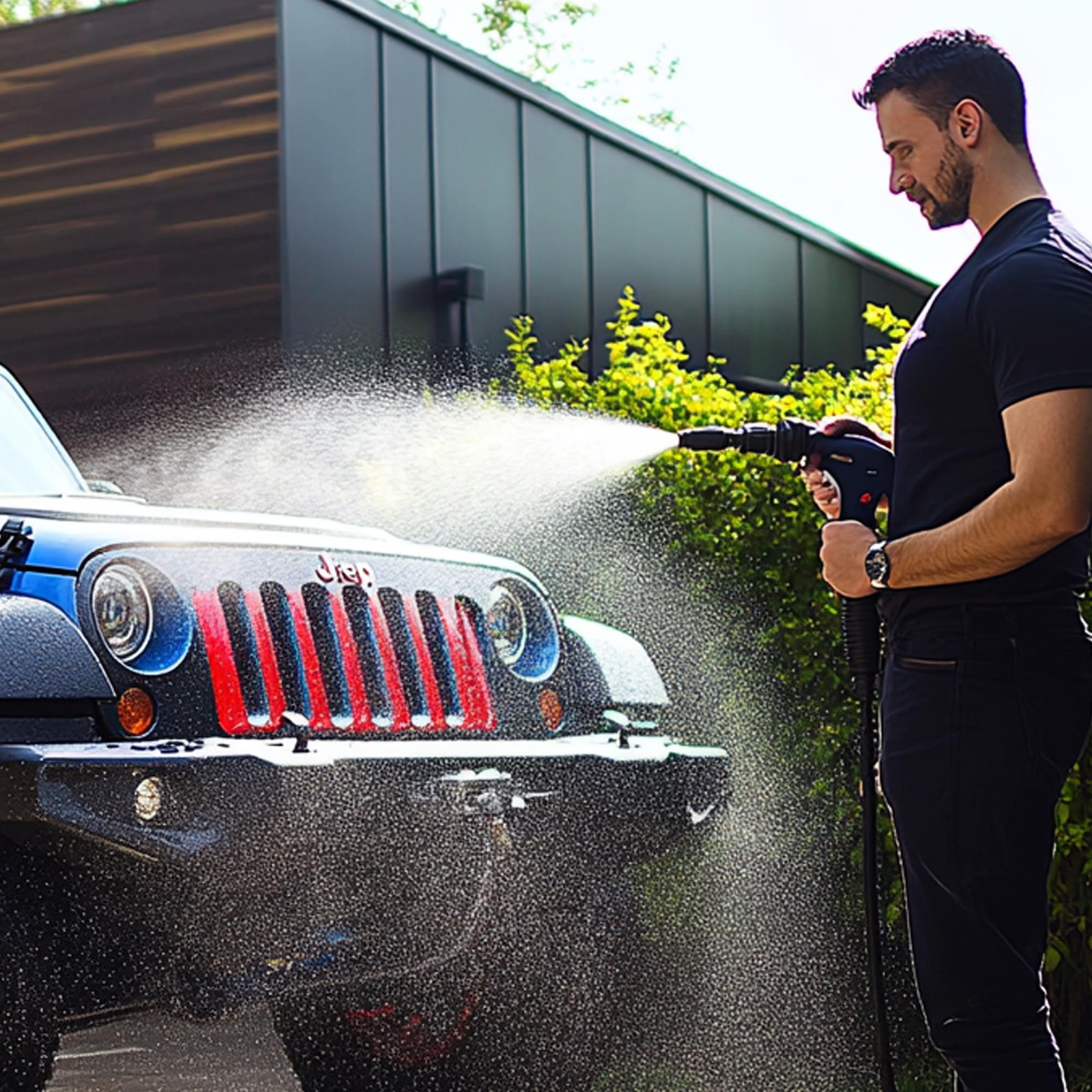 Hourleey 100ft Black Pressure Washer Hose
