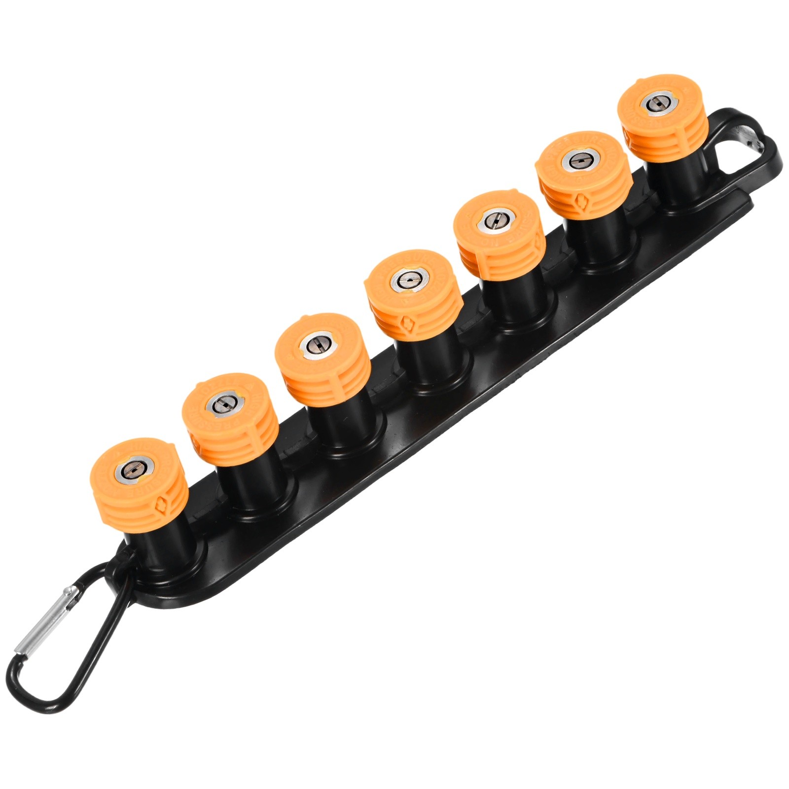 7-Pack 1/4″ Quick Connect, Orifice 4.0 Pressure Washer Tips with Holder [Yellow]