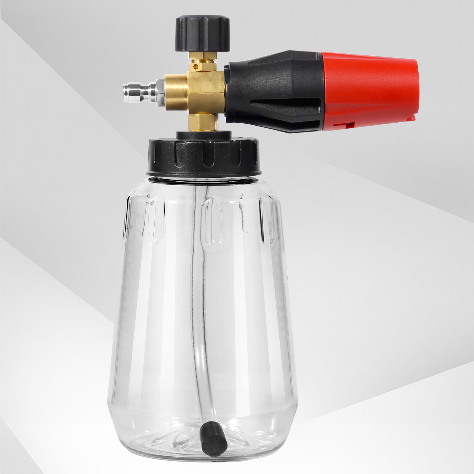 Foam Cannon W/Transparent Bottle, 1/4″ Quick Connect for Pressure Washer