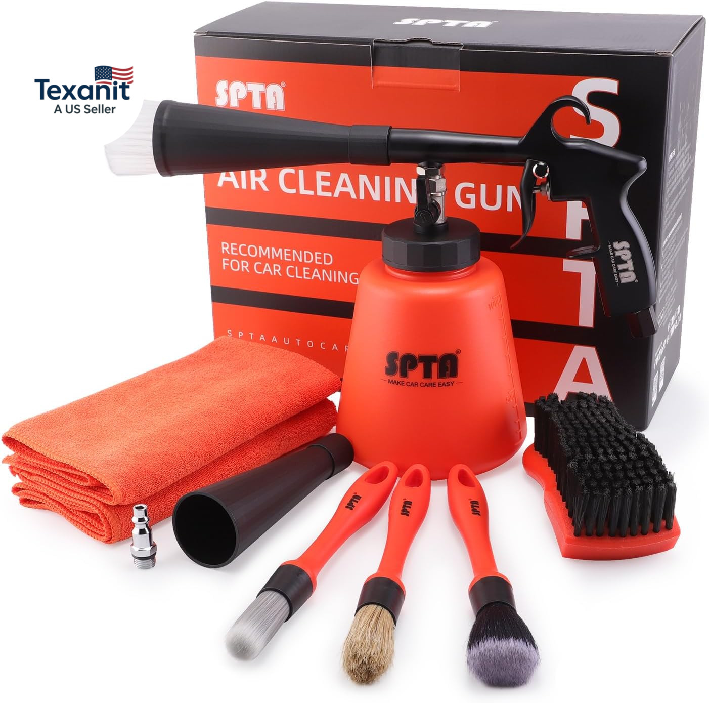 High Pressure Car Cleaning Gun, Cleaning Gun, Car Interior Washing Kit, Detailin