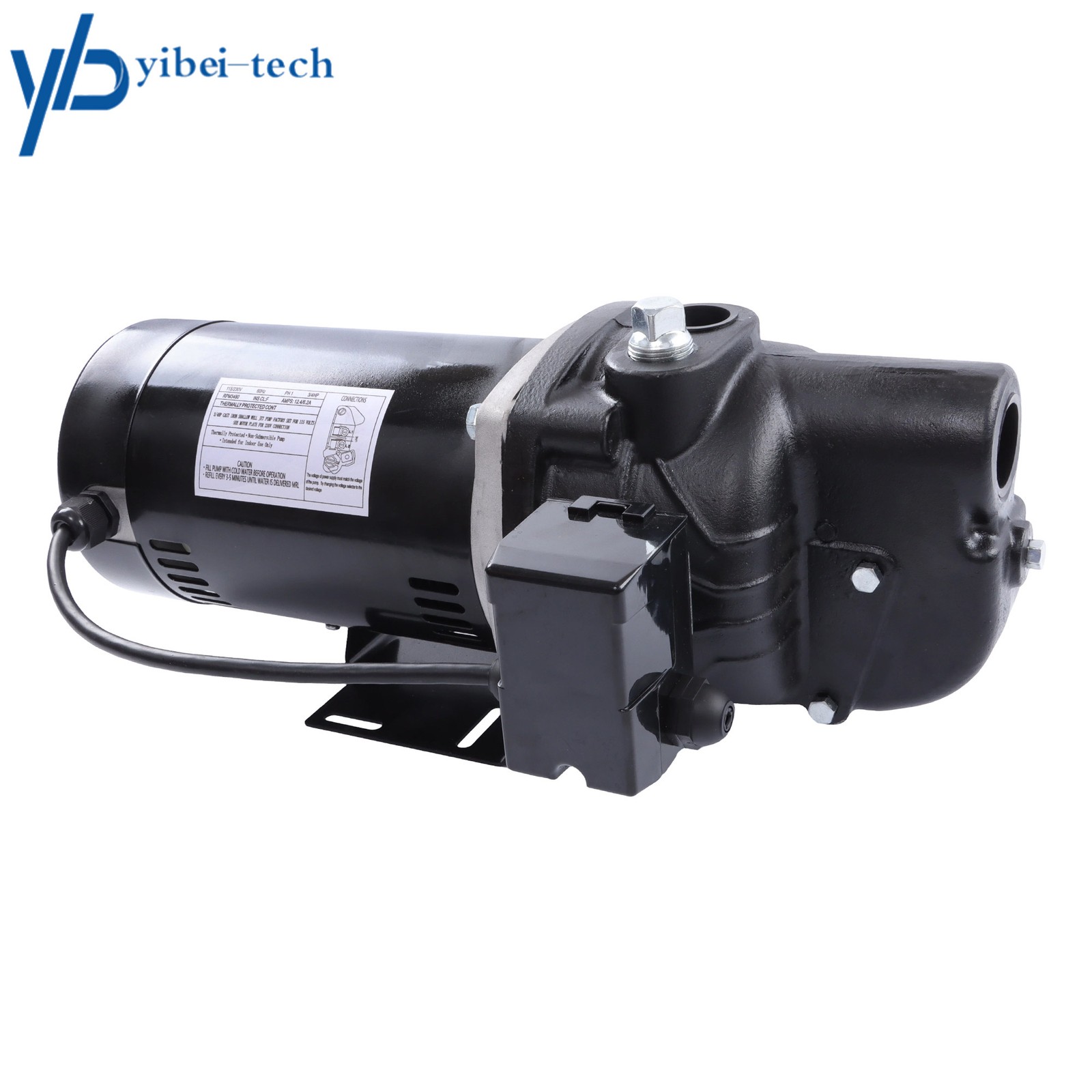 SWS75-3/4 HP Heavy Duty Cast Iron 115/230V Shallow Jet Well Pump – Up to 510GPH