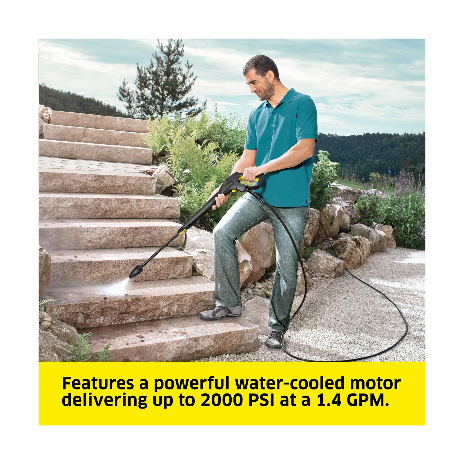 Kärcher K5 Premium, 1.4 GPM Pressure Washer with Hose Reel, Vario Power & D