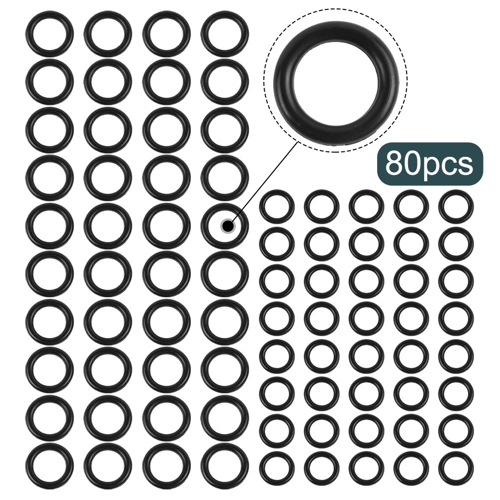 80 Pack Power Pressure Washer O-Rings Replacement For 1/4 Inch, 3/8 Inch, M220