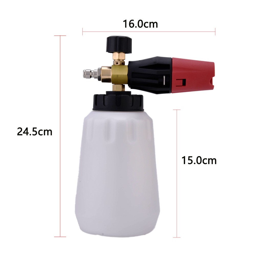 1/4″ Snow Foam Lance Cannon Soap Bottle Sprayer For Pressure Washer Car Washing