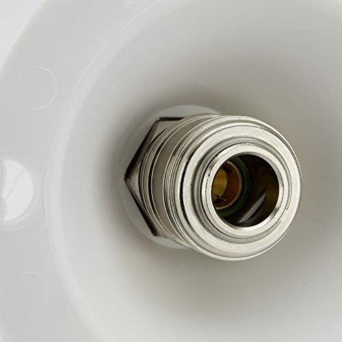 RV Exterior Spray Port Hook-Up Connector (Port Only) () White