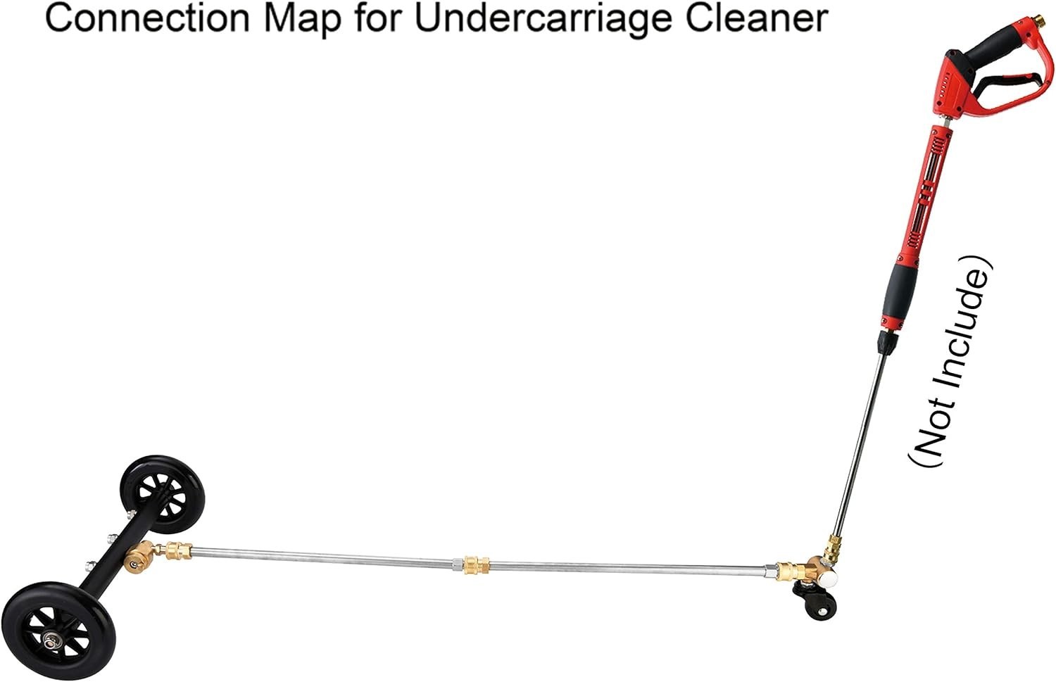High-Performance Undercarriage Cleaner Swivel Wheel – Fits Most Pressure Washers