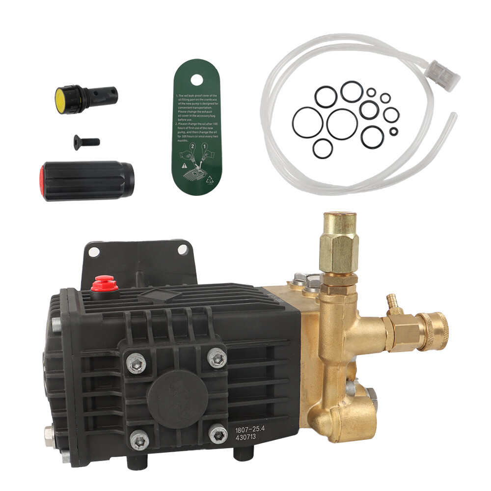 New Pressure Washer Pump Power Washer Pump 4 GPM 1″ Shaft Horizontal 4400 psi