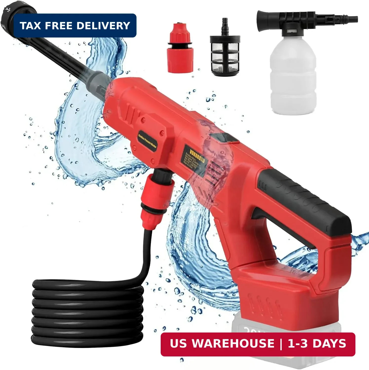 Cordless Cleaner Tool for Milwaukee M18 Battery, Portable Handheld Car Cleaner 1