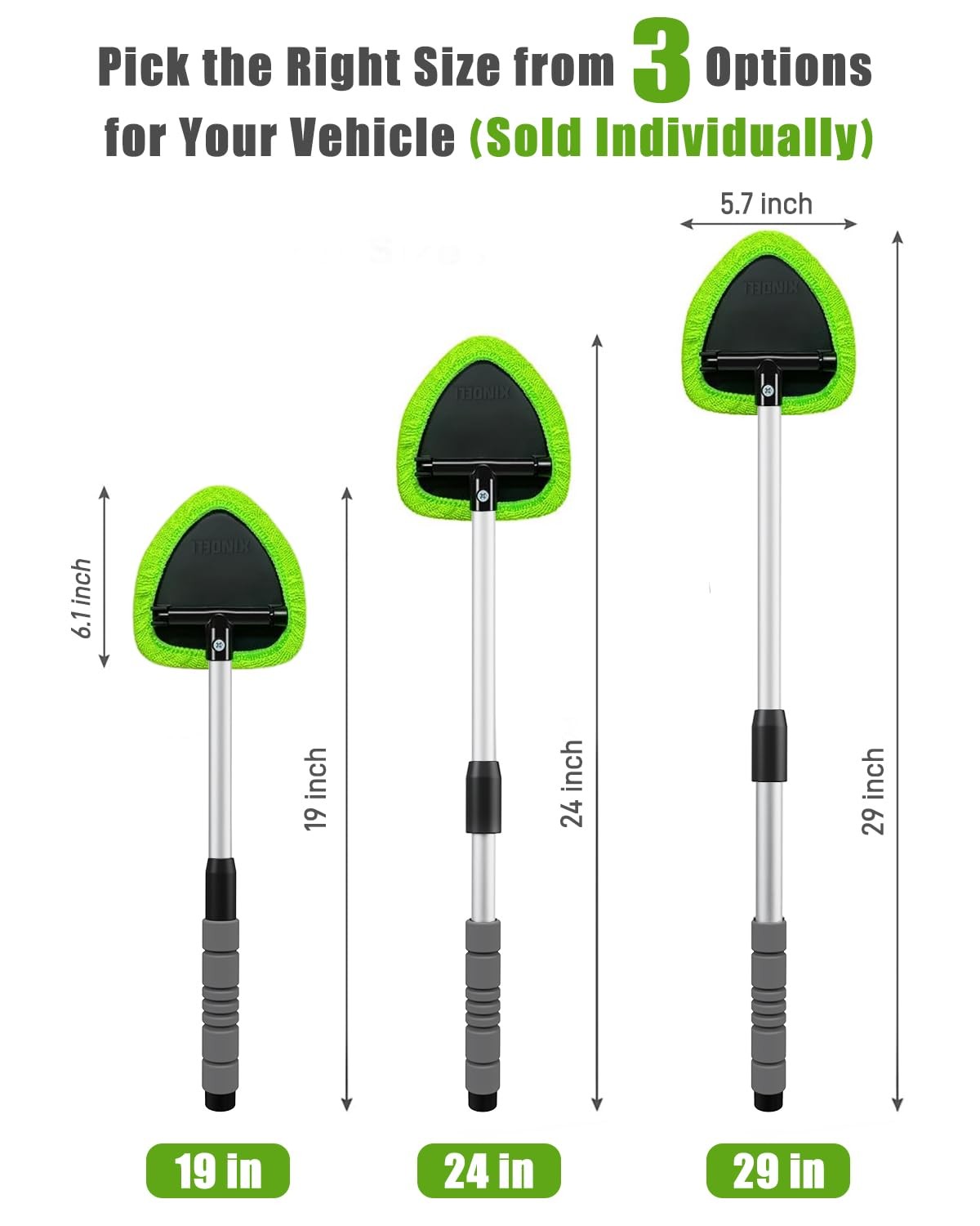 XINDELL 29-inch Windshield Cleaner Tool – Car Interior Window Cleaning Kit