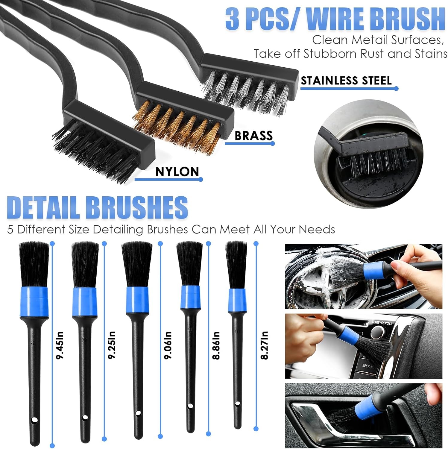 Viewsun Car Cleaning Kit, Interior Detailing Kit with High Power…