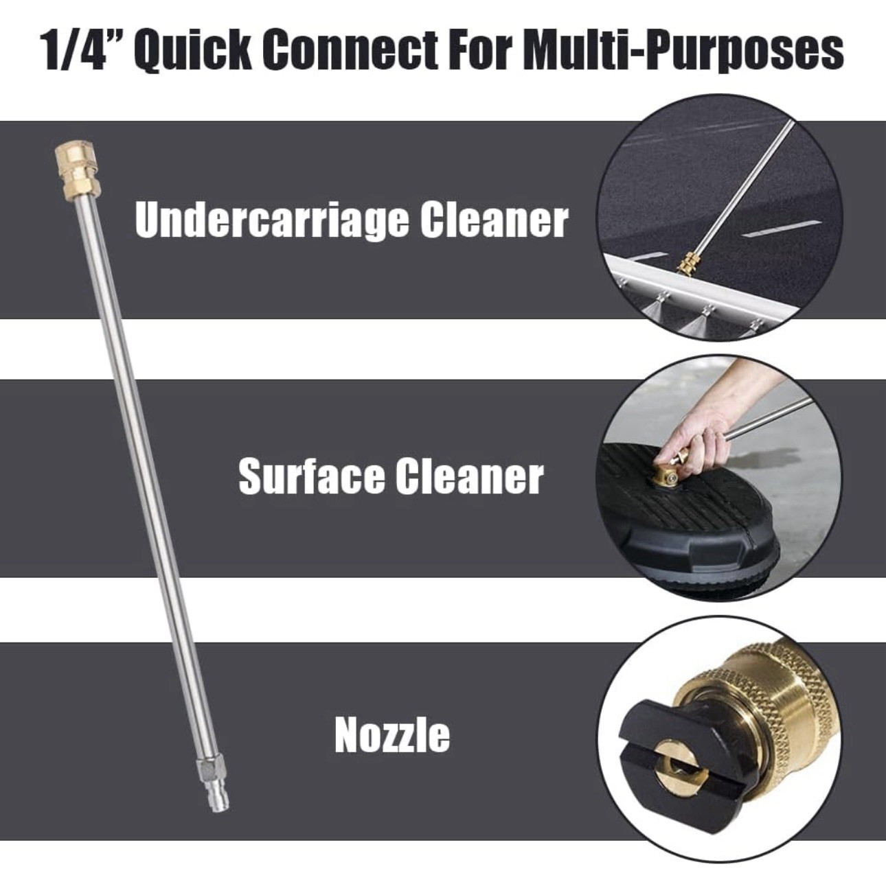 Pressure Washer Extension Wands (SetOf3) Mobile Detailing & DIY Tools