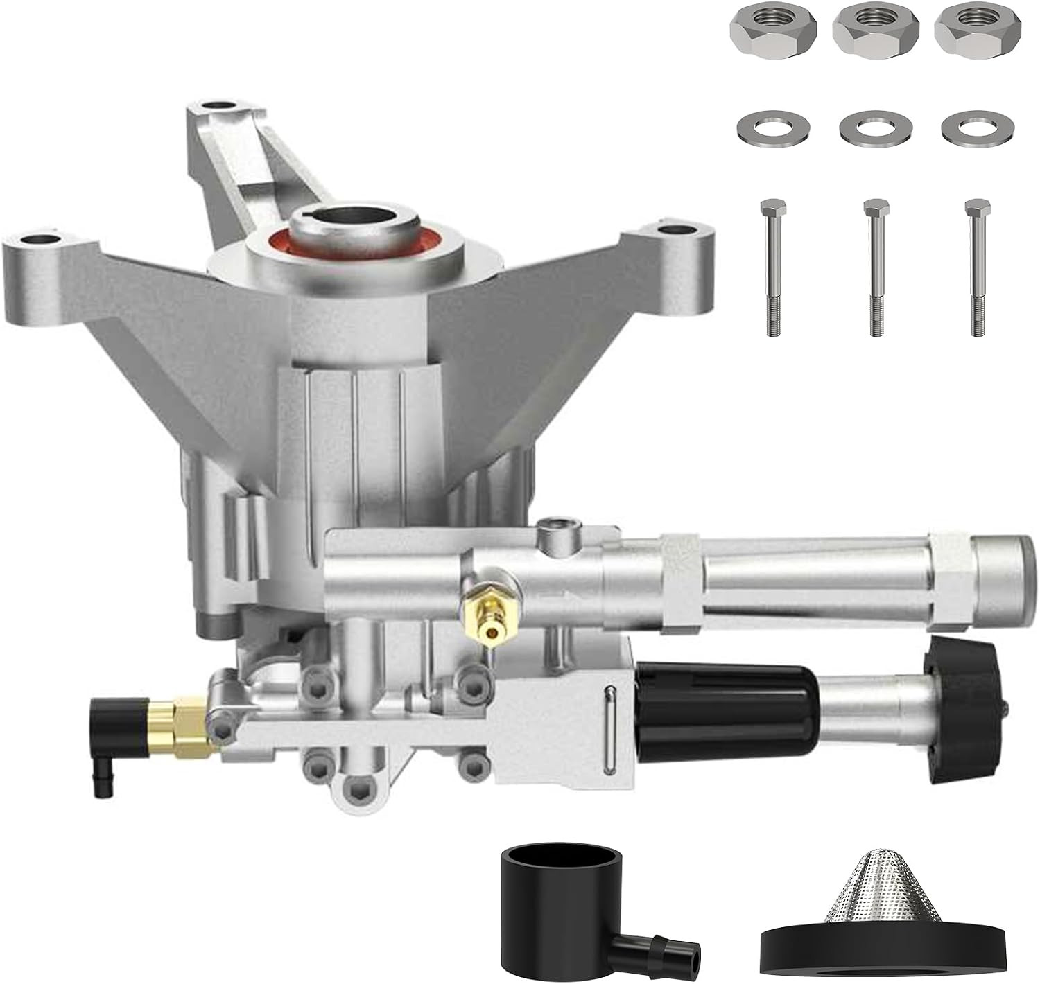 7/8″ Shaft Vertical Pressure Washer Pump Head, Max 3300PSI Replacement Power Was