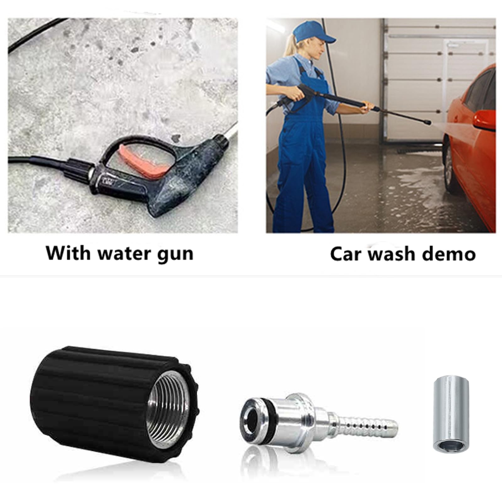 High Pressure Washer Hose Repair Kit, Hose Washers Insert Fittings Car Washer…