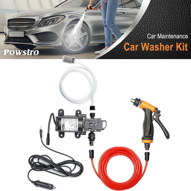12V 130PSI Pressure Washer For Car Portable Power Washer Self-Priming Wash Pump