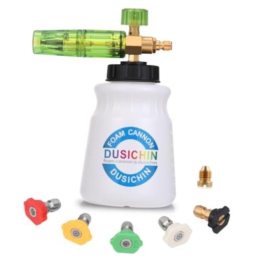 DUS-007 Snow Foam Lance Foam Cannon Adjustable Jet Wash, Quick Release Black