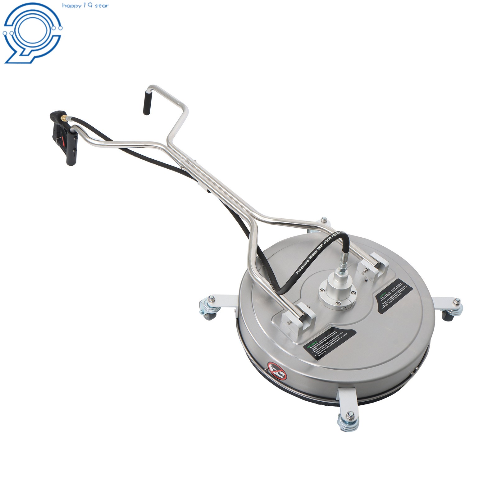 20″ Pressure Washer Surface Cleaner Dual Handles with 4 Wheels 6000PSI Washer