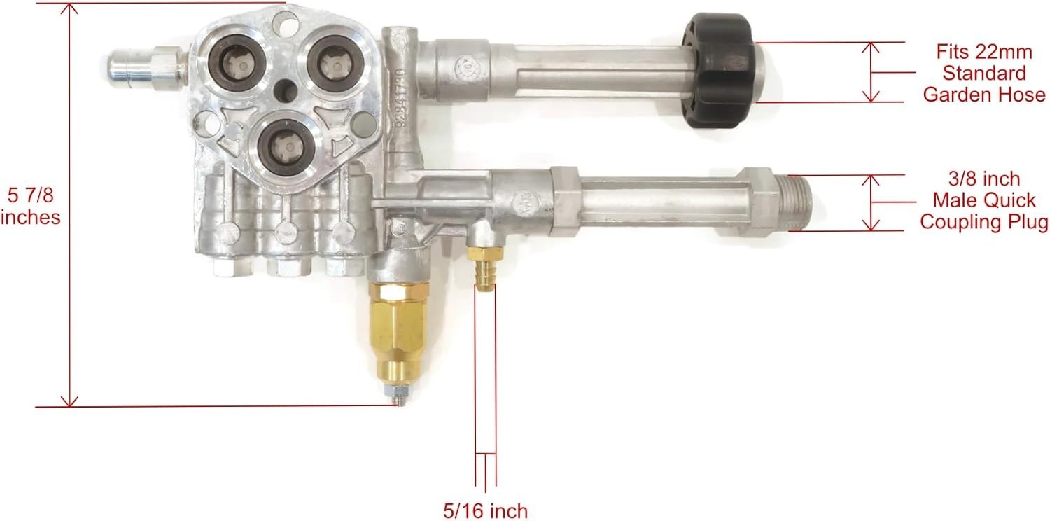 Lightweight Upgrade Pump Head Kit for .2G Model Washers – 2400 PSI Performance