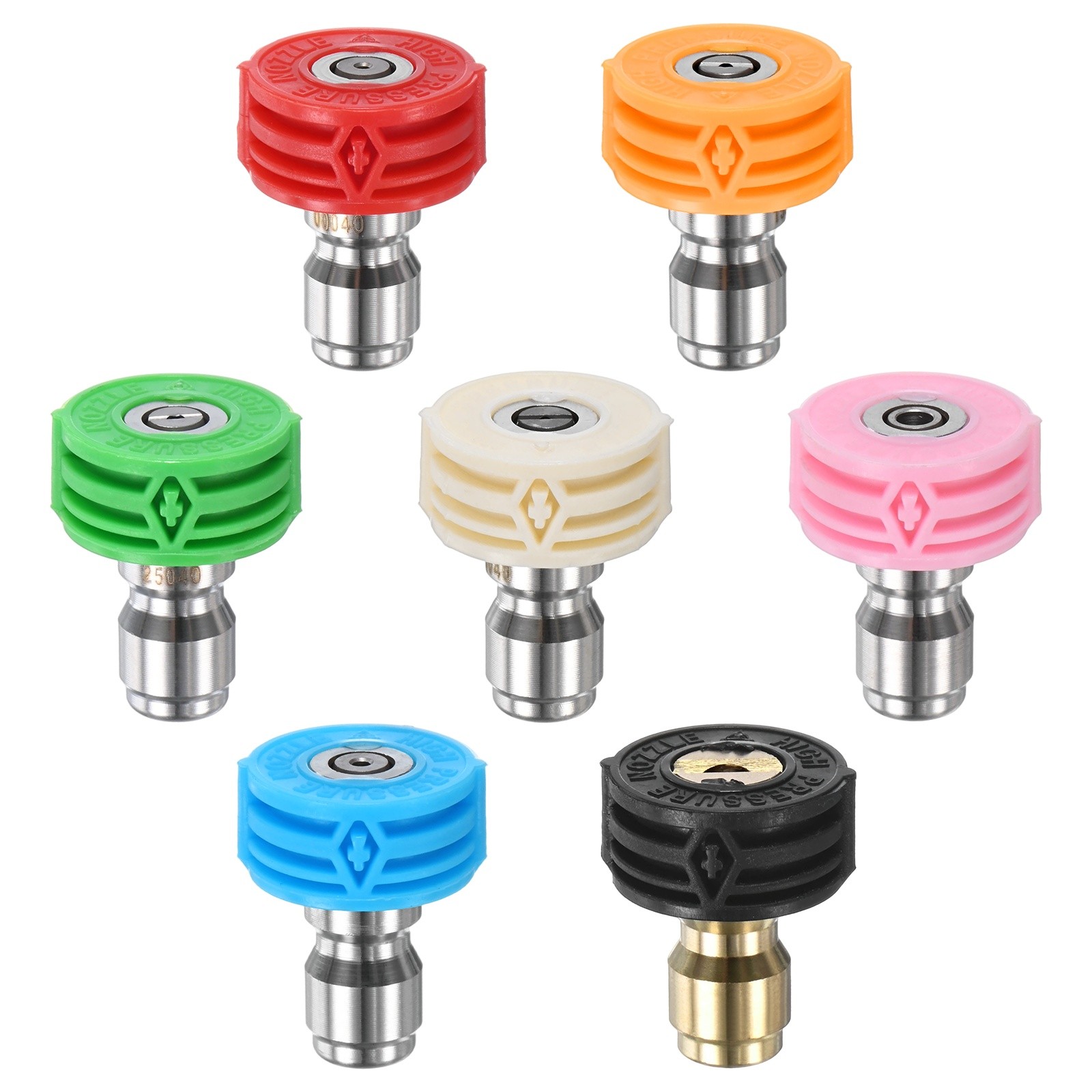 7-Pack Orifice 4.0 Pressure Washer Nozzle Tips [Multicolor]