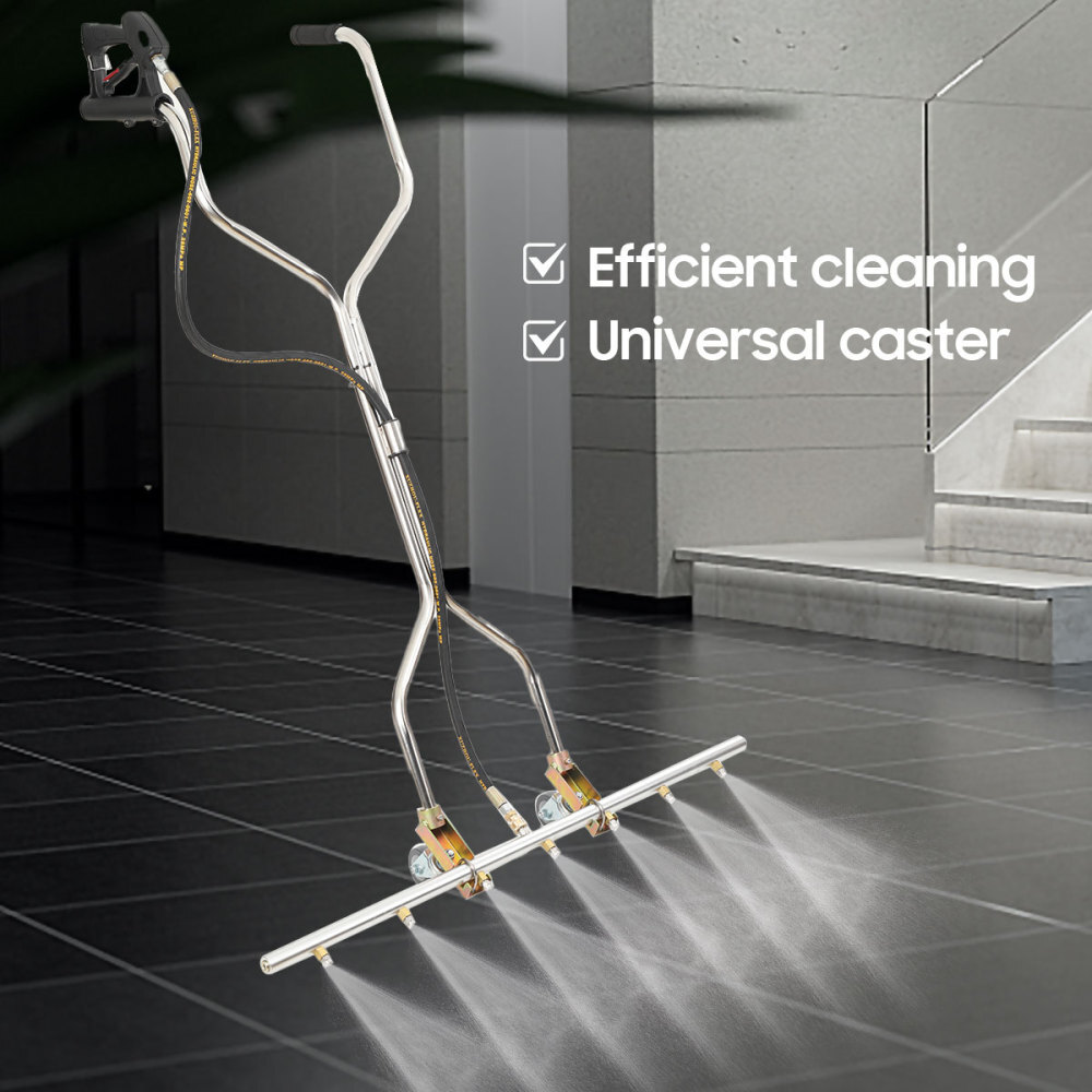 Water Broom 39 inch Surface Cleaner Water Broom 7 Nozzles for Hot and Cold Water
