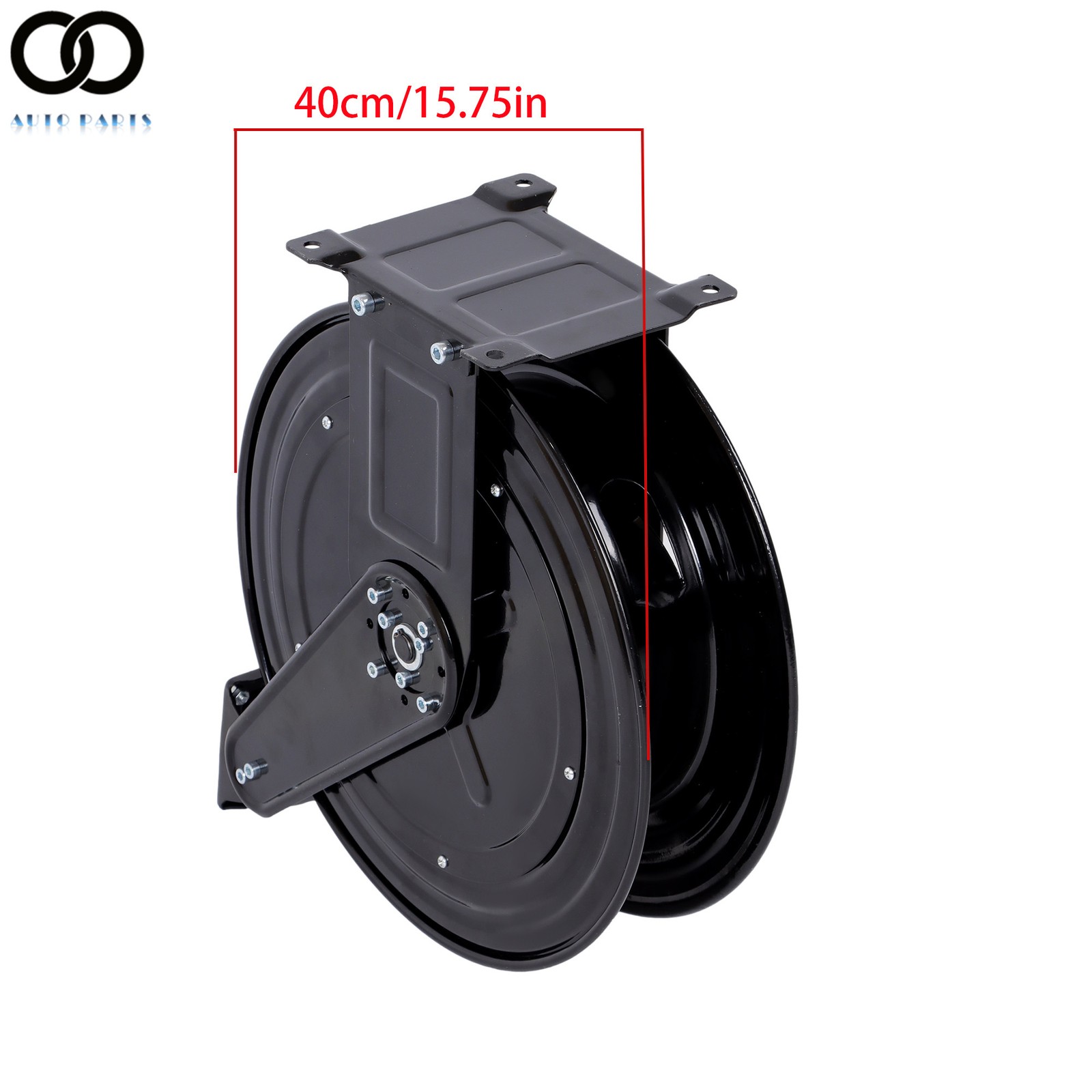 3/8″×50 FT Steel High Pressure Washer Hose Reel with Swivel Arm 4000 PSI
