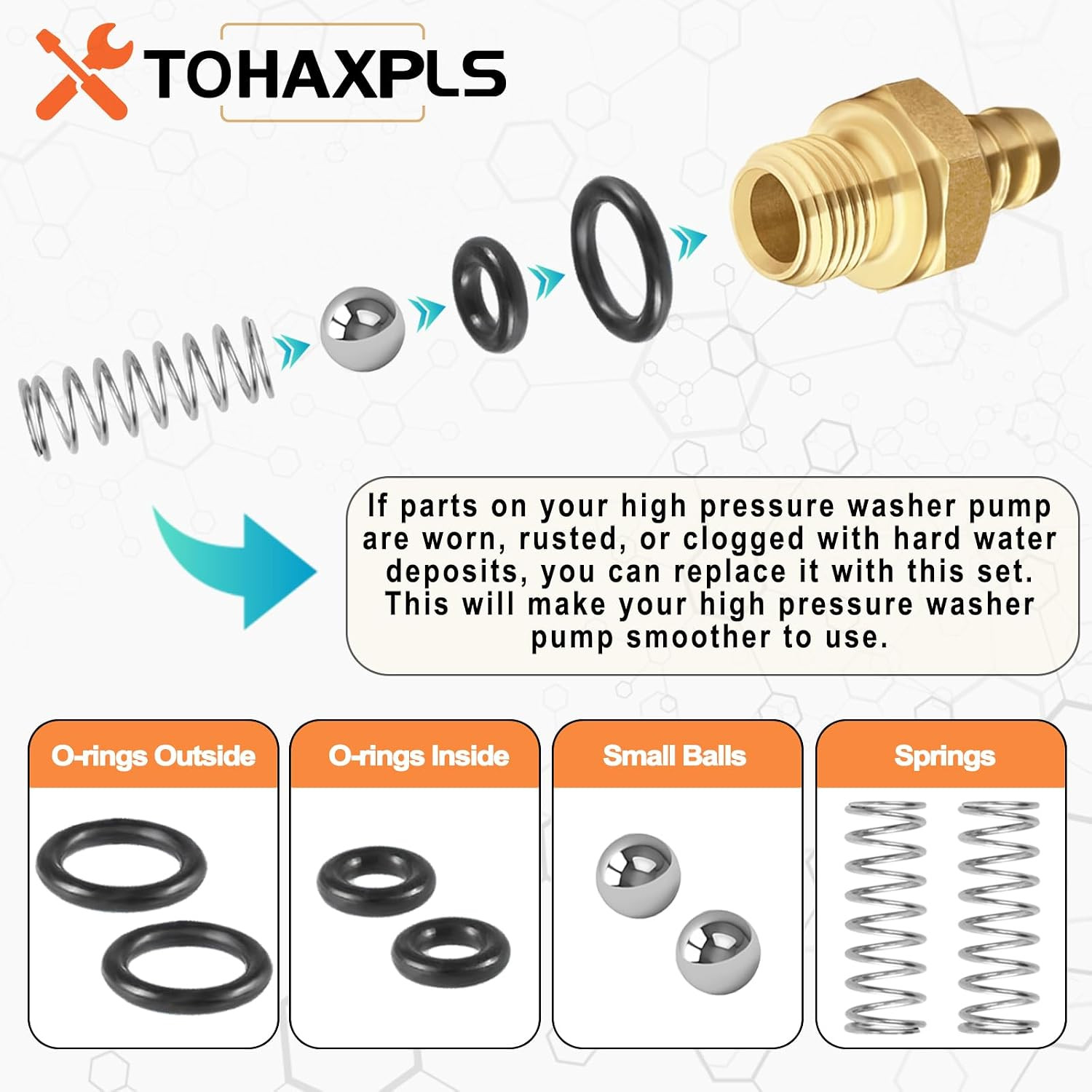 7104228 Pressure Washer Chemical Soap Injector Kit Fits for Briggs & Stratton, H