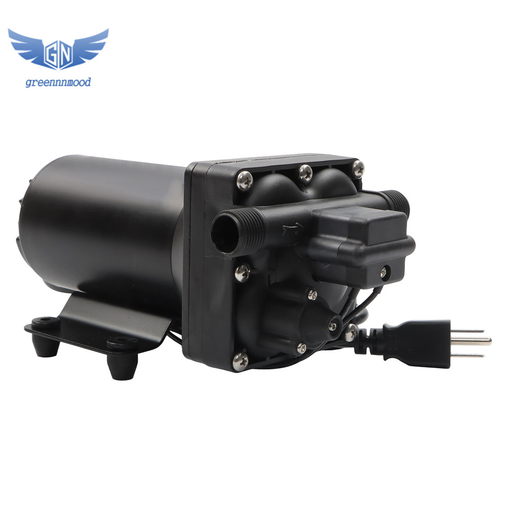 Water Pressure Booster Diaphragm Pump 4-chamber 110V AC for House 75PSI 5.5GPM