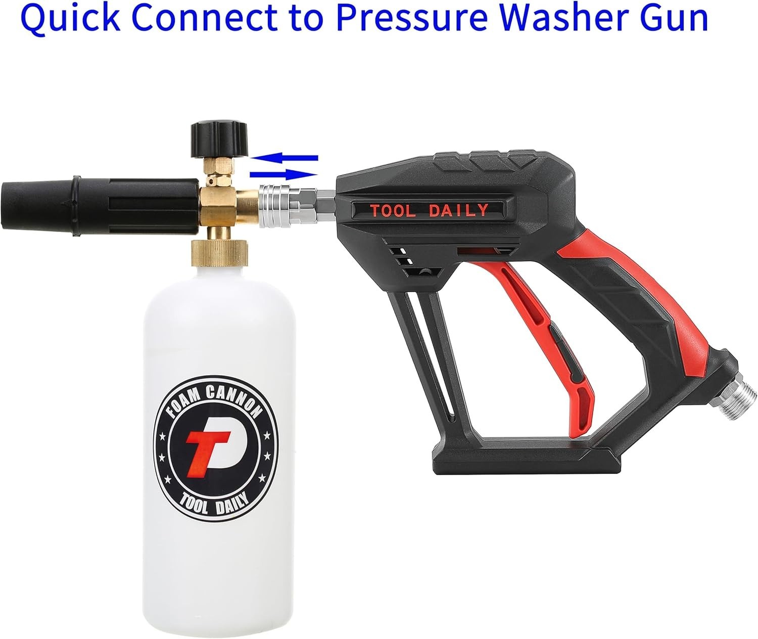 Versatile 4000 PSI Pressure Washer Gun & Foam Lance – 1 Liter Capacity Included