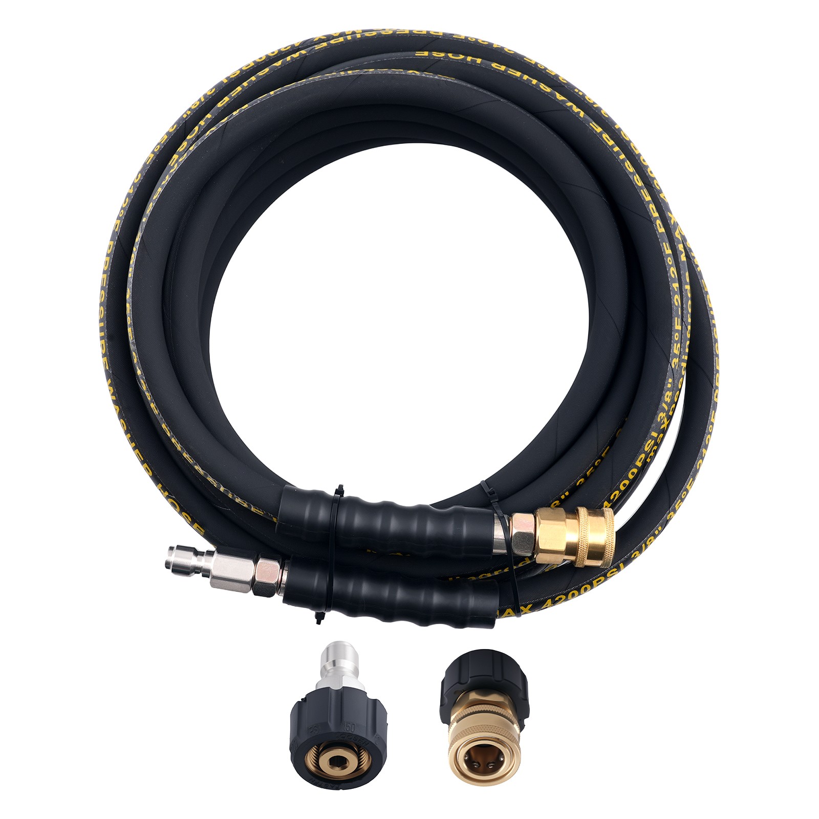25ft High Pressure Hose 3/8″ 4200PSI QC for Ryobi Karcher Briggs Stratton