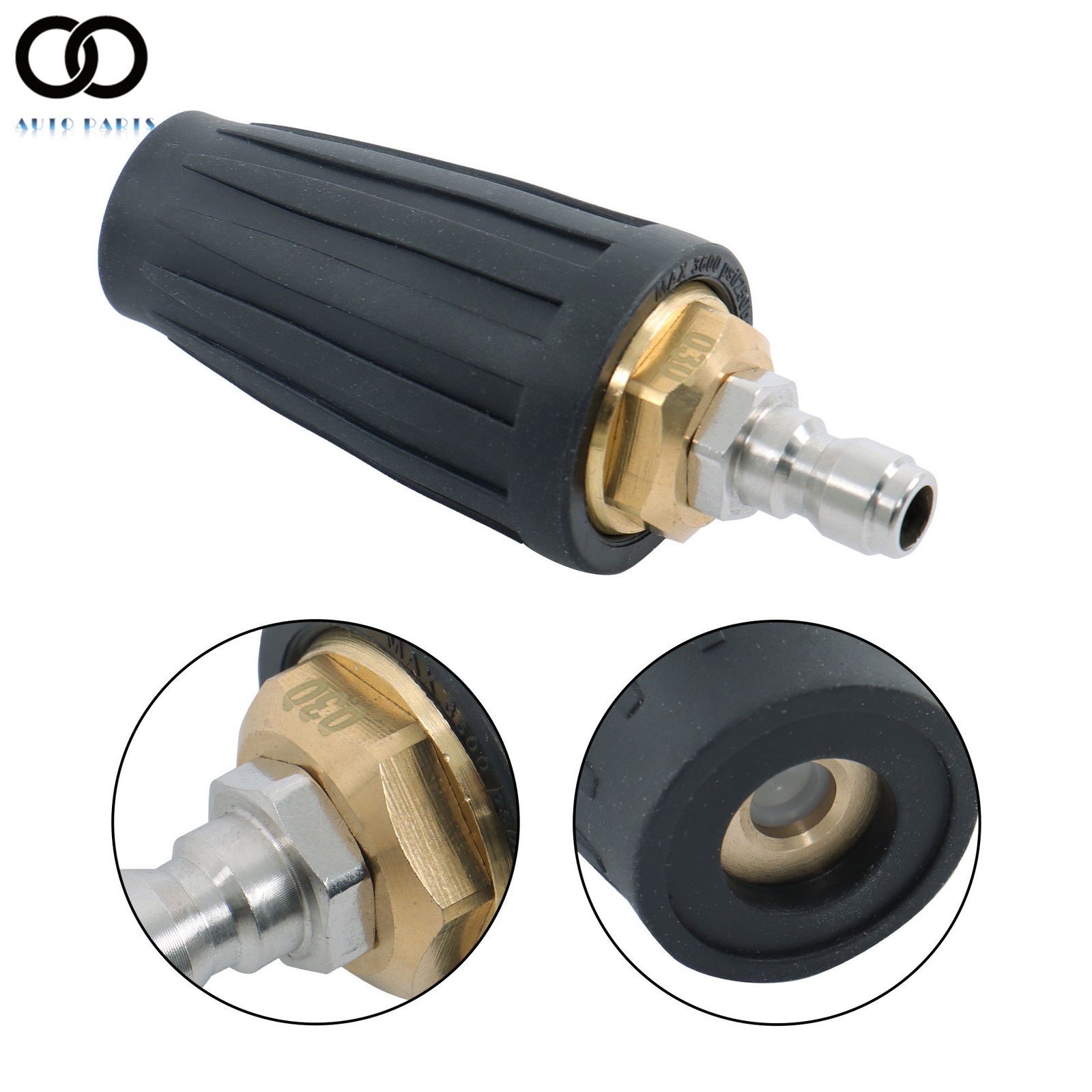 High Pressure 3600PSI Washer Rotating Turbo Nozzle Spray Tip 1/4″Quick Connector