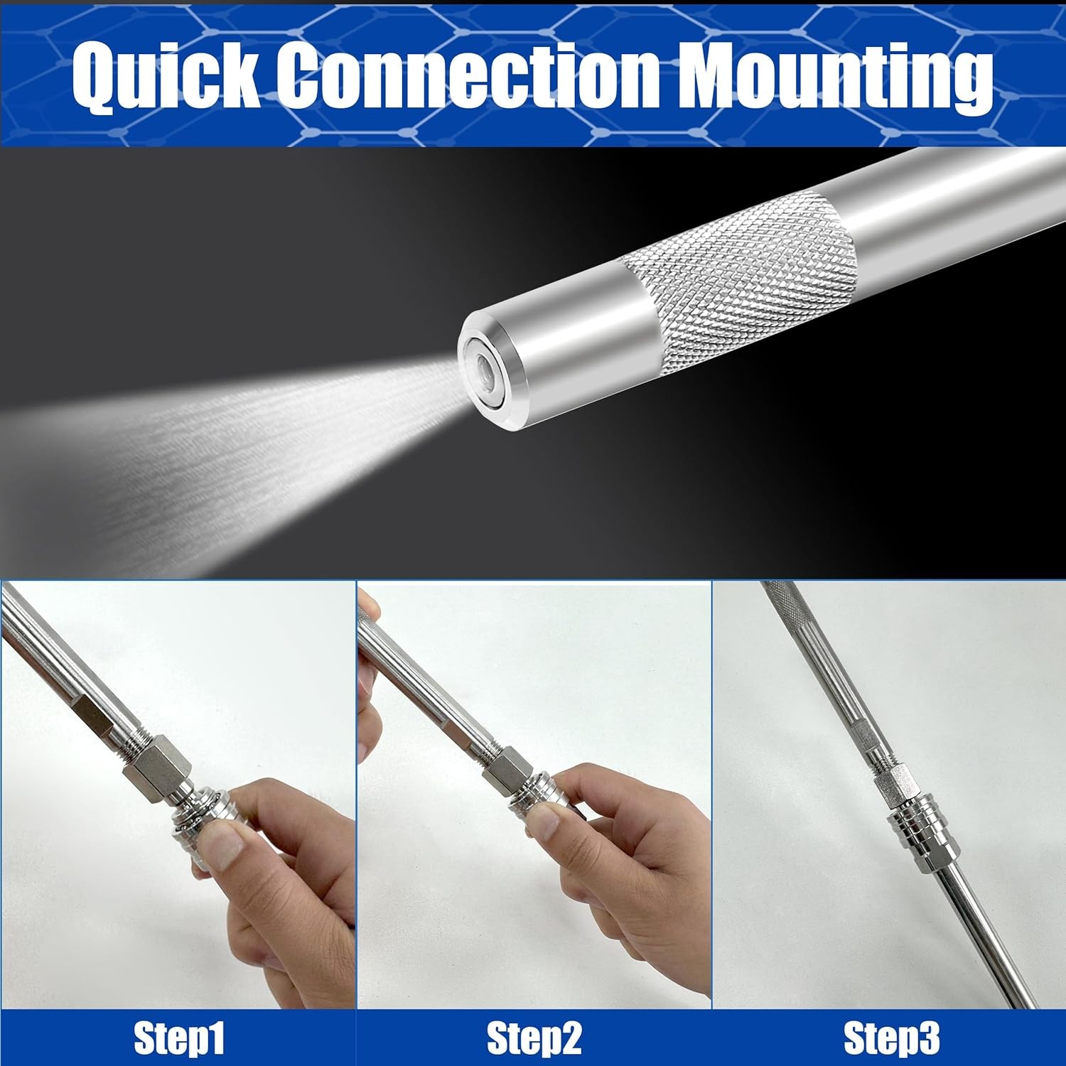 JOEJET Pressure Washer Long Range Chemical Nozzle, Shooter Tip for Pressure Wash