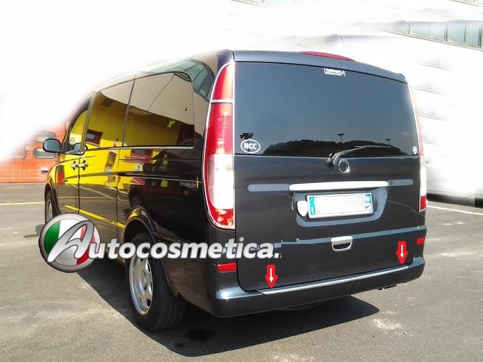 MERCEDES VITO W639 STAINLESS STEEL 03-14 BUMPER PROTECTION STRIP