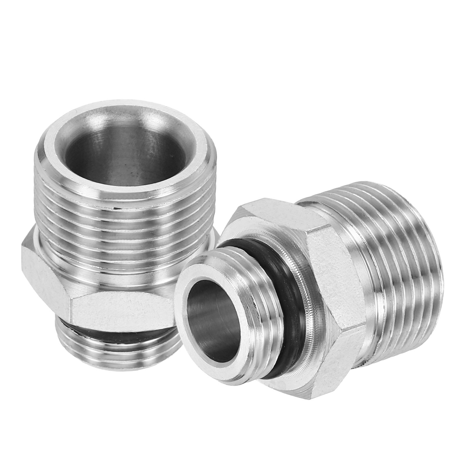 2 Pcs G3/8″ Male to M22 14mm Male Steel Fittings Pressure Washer Adapter