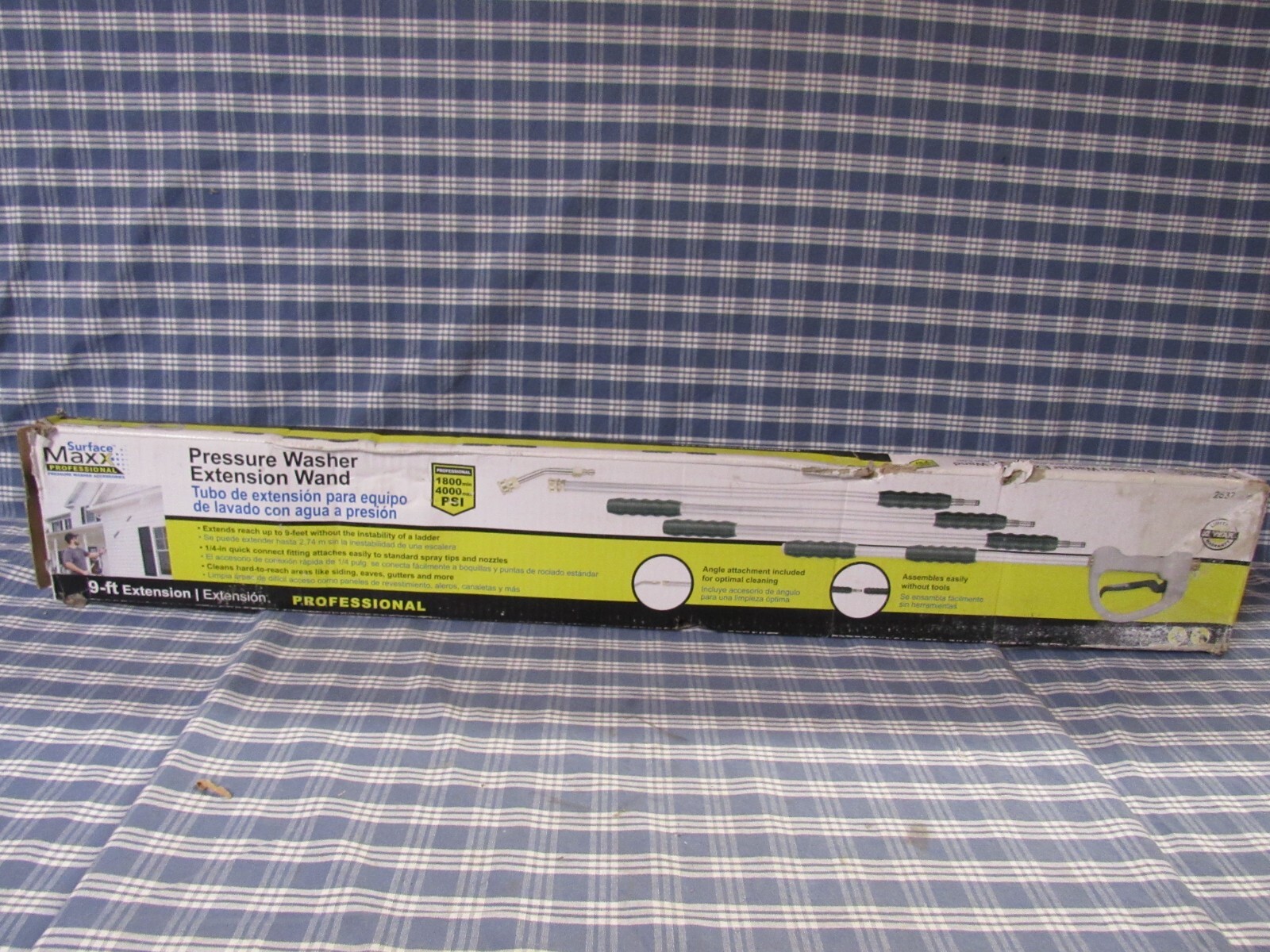 SurfaceMaxx 9 ft. Extended Reach Wand 4000 psi (New Distress Box) FREE SHIPPING.
