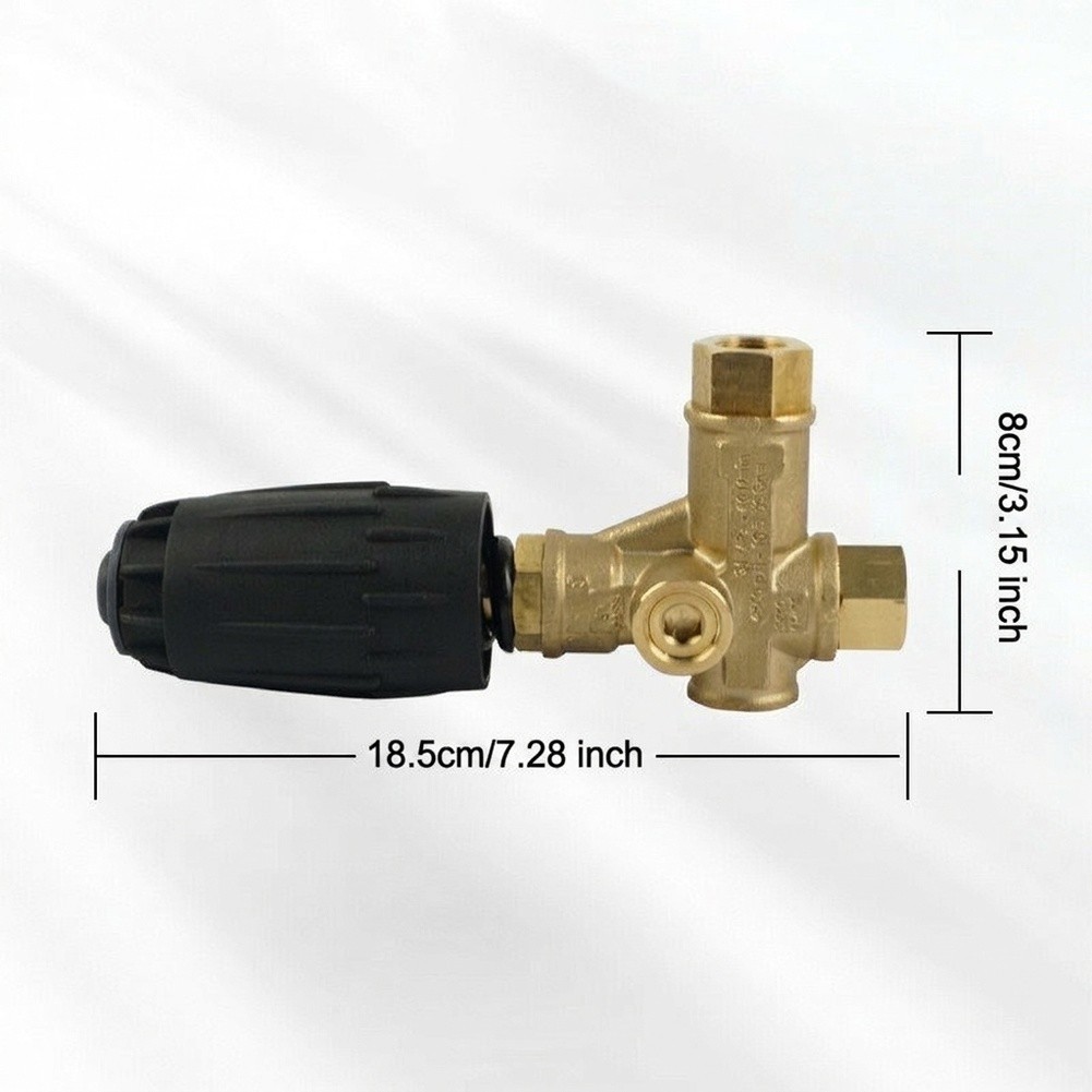 Unloader VRT3-310 Brass Construction 4500 PSI 10.5 GPM Adjustment Knob